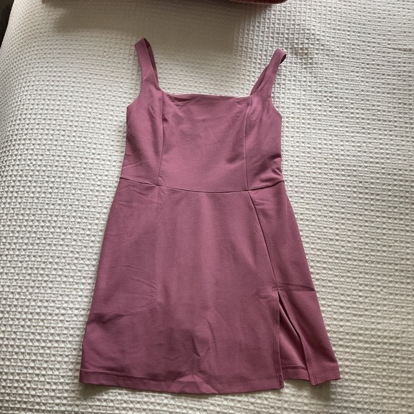 Beyond Yoga Spacedye Court Appeal Mini Dress Pink/Purple Orchid Heather XS - Picture 8 of 14